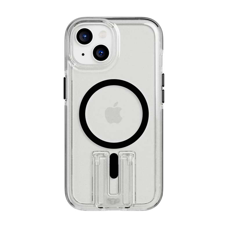 Tech21 Evo Crystal Kick Apple iPhone 15 Case MagSafe Compatible - Clear / Black - Clear / Black