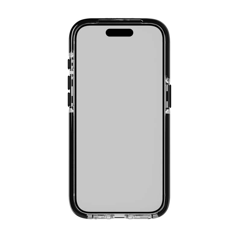 Tech21 Evo Crystal Kick Apple iPhone 15 Pro Case MagSafe Compatible - Clear / Black - Clear / Black