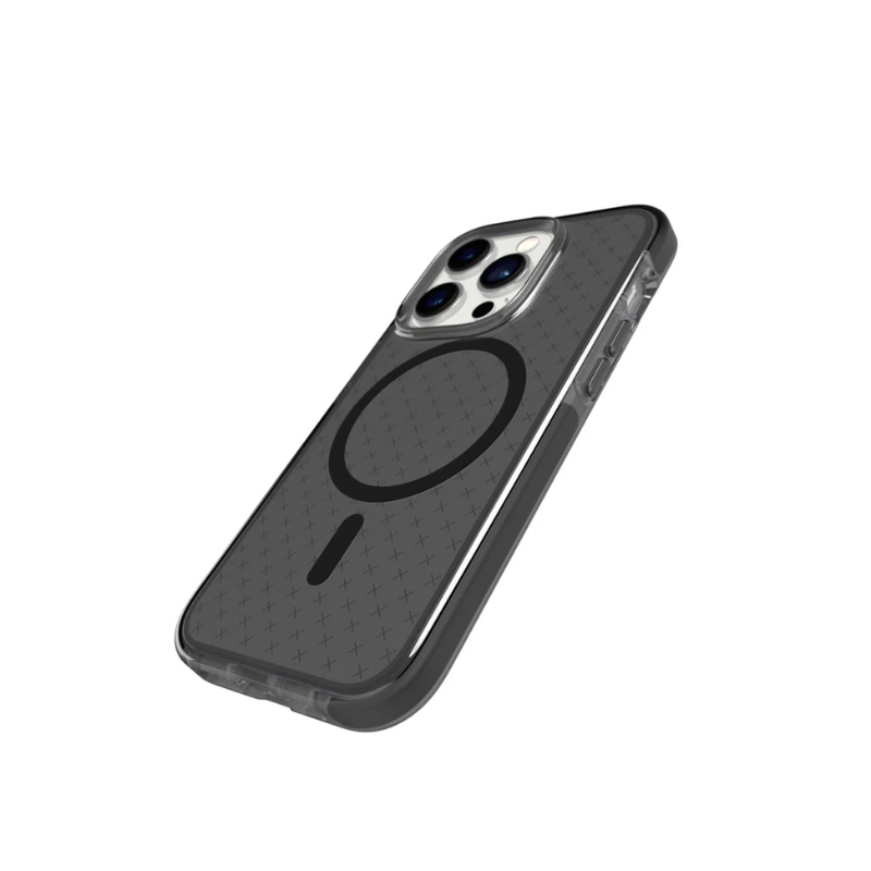 Tech21 EvoCheck MagSafe Case Apple iPhone 14 Pro - Smokey/Black - Smokey/Black