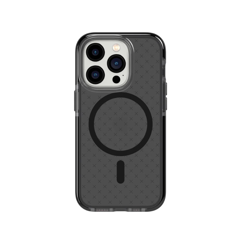 Tech21 EvoCheck MagSafe Case Apple iPhone 14 Pro - Smokey/Black - Smokey/Black