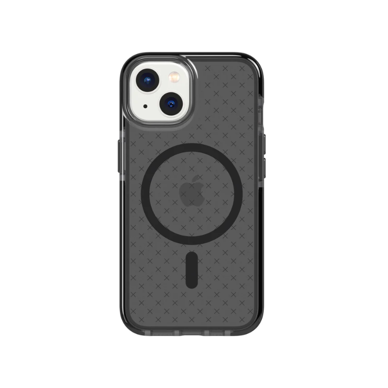 Tech21 EvoCheck MagSafe Case Apple iPhone 14 - Smokey/Black - Smokey/Black