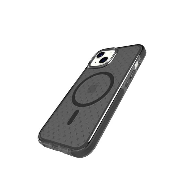 Tech21 EvoCheck MagSafe Case Apple iPhone 14 - Smokey/Black - Smokey/Black