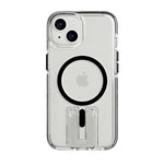 Tech21 EvoCrystal Kick MagSafe Cover for Apple iPhone 14 - Clear / Black - Clear / Black