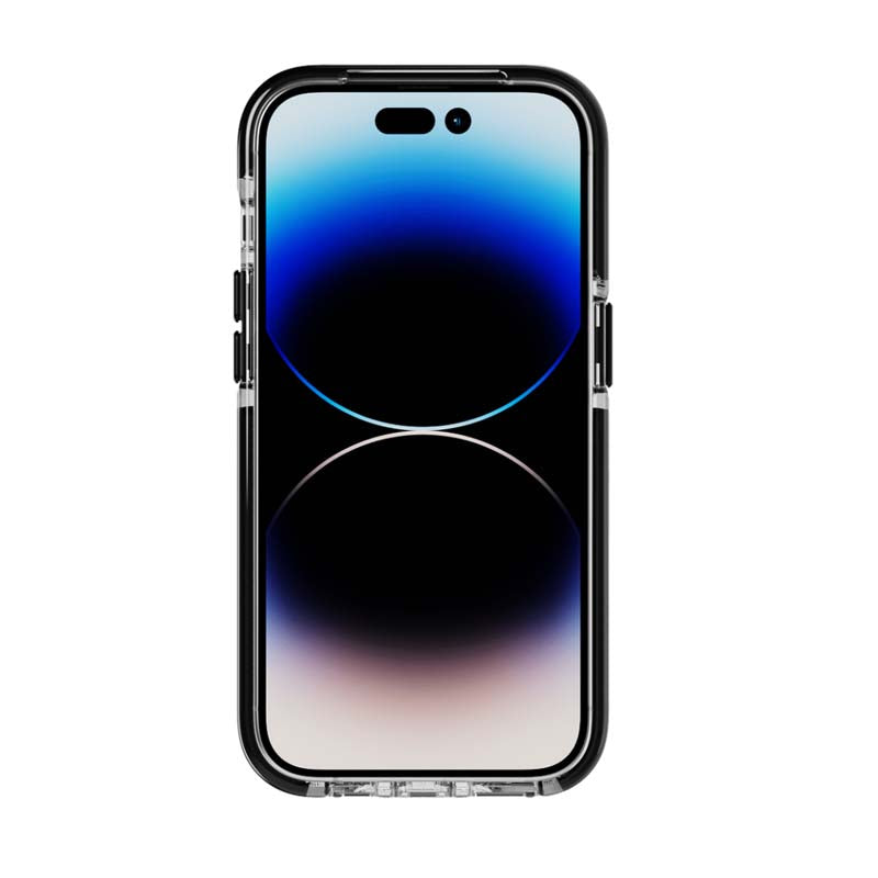 Tech21 EvoCrystal Kick MagSafe Cover for Apple iPhone 14 Pro - Clear / Black - Clear / Black