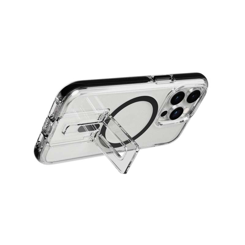 Tech21 EvoCrystal Kick MagSafe Cover for Apple iPhone 14 Pro - Clear / Black - Clear / Black