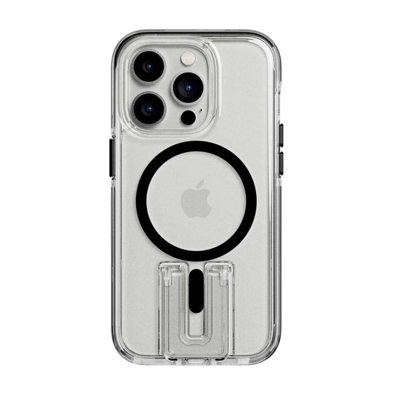 Tech21 EvoCrystal Kick MagSafe Cover for Apple iPhone 14 Pro - Clear / Black - Clear / Black