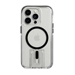 Tech21 EvoCrystal Kick MagSafe Cover for Apple iPhone 14 Pro - Clear / Black - Clear / Black