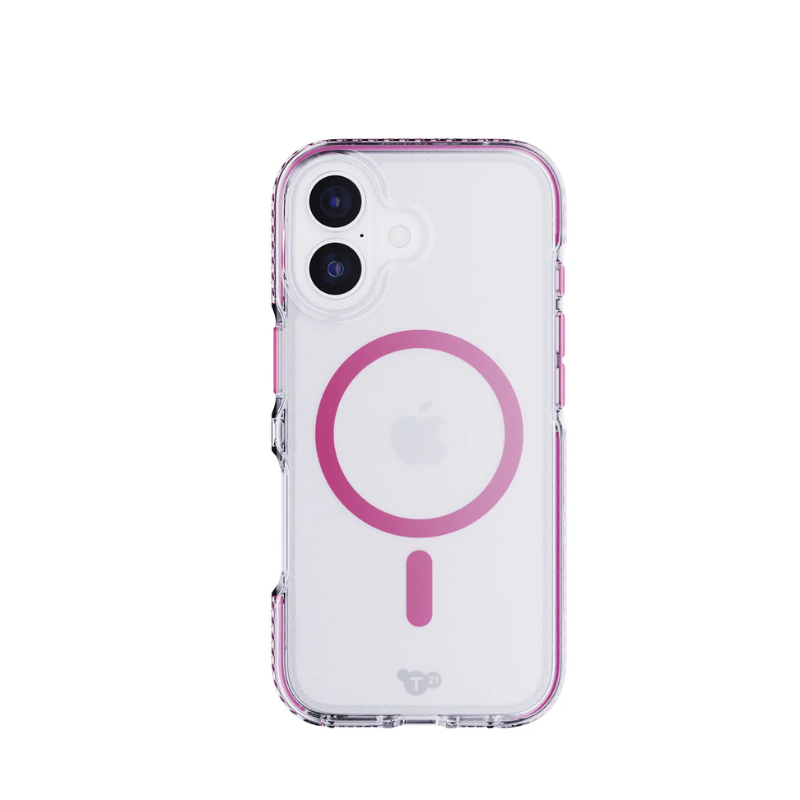 Tech21 EvoCrystal MagSafe Case Apple iPhone 17 - Cyber Pink - Pink