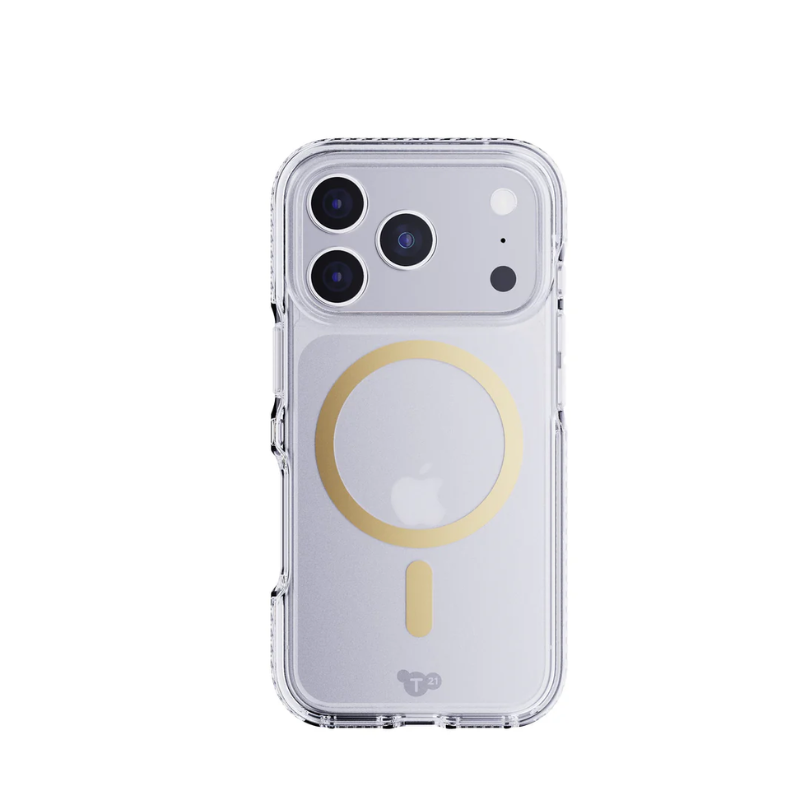 Tech21 EvoCrystal MagSafe Case Apple iPhone 17 Pro - Metallic Gold - Gold