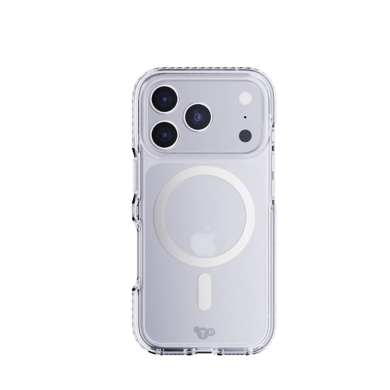 Tech21 EvoCrystal MagSafe Case Apple iPhone 17 Pro - Metallic Silver - Silver