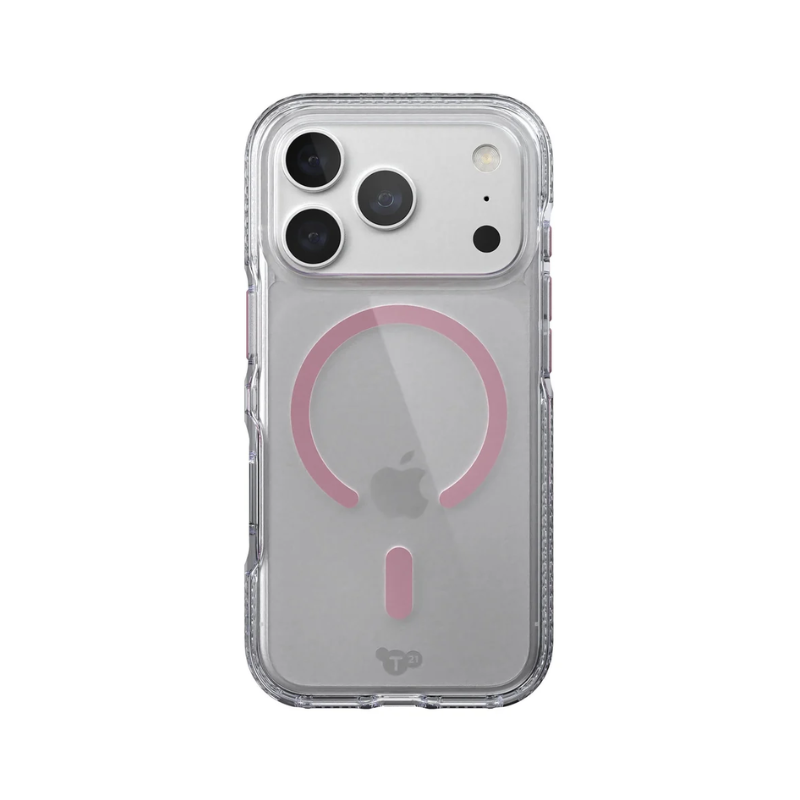 Tech21 EvoCrystal MagSafe Case For Apple iPhone 18 Pro - Clear/Quartz Pink - Clear/Quartz Pink