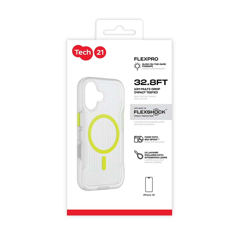 Tech21 FlexPro Apple iPhone 17 MagSafe Case Neon GID - Neon GID