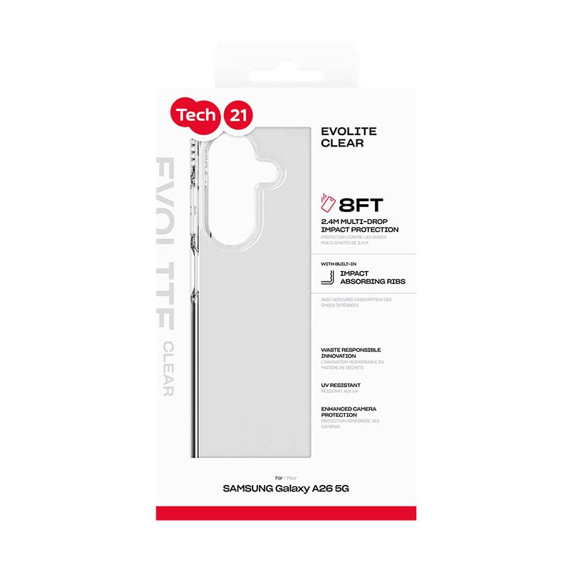 Tech21 Samsung Galaxy A26 Evo Lite Case - Clear - Clear