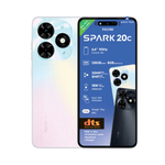 Tecno Spark 20C Dual SIM 128GB - White - White / Android