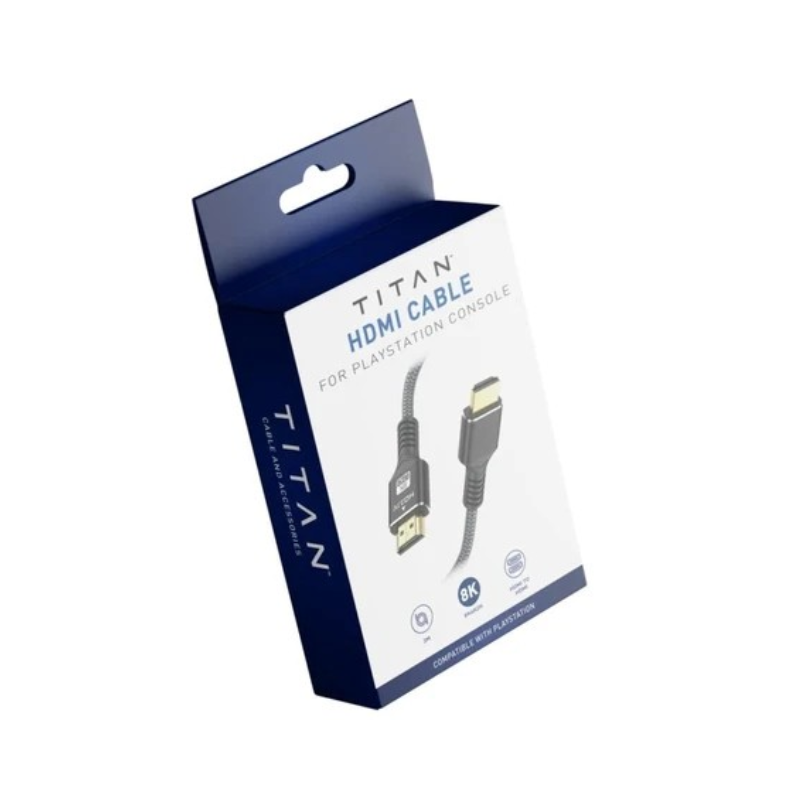 Titan PS High-Speed HDMI Cable – 2M 8K @ 60Hz - Black