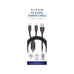 Titan PS5 USB A-C 2M Dual Charge Cable