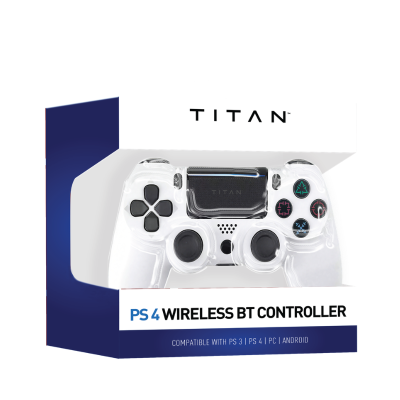 Titan Wireless BT Gaming Controller - Console White - White