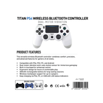 Titan Wireless BT Gaming Controller - Console White - White