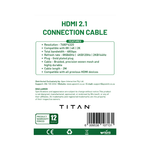 Titan XB High-Speed HDMI Cable – 2M 8K @ 60Hz - Black