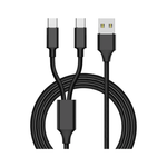 Titan Xbox USB A-C 2M Dual Charge Cable