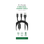 Titan Xbox USB A-C 2M Dual Charge Cable