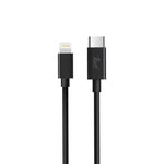 Toni Fast Charging Type C to Apple Lightning 1.2m Cable - Black - Black