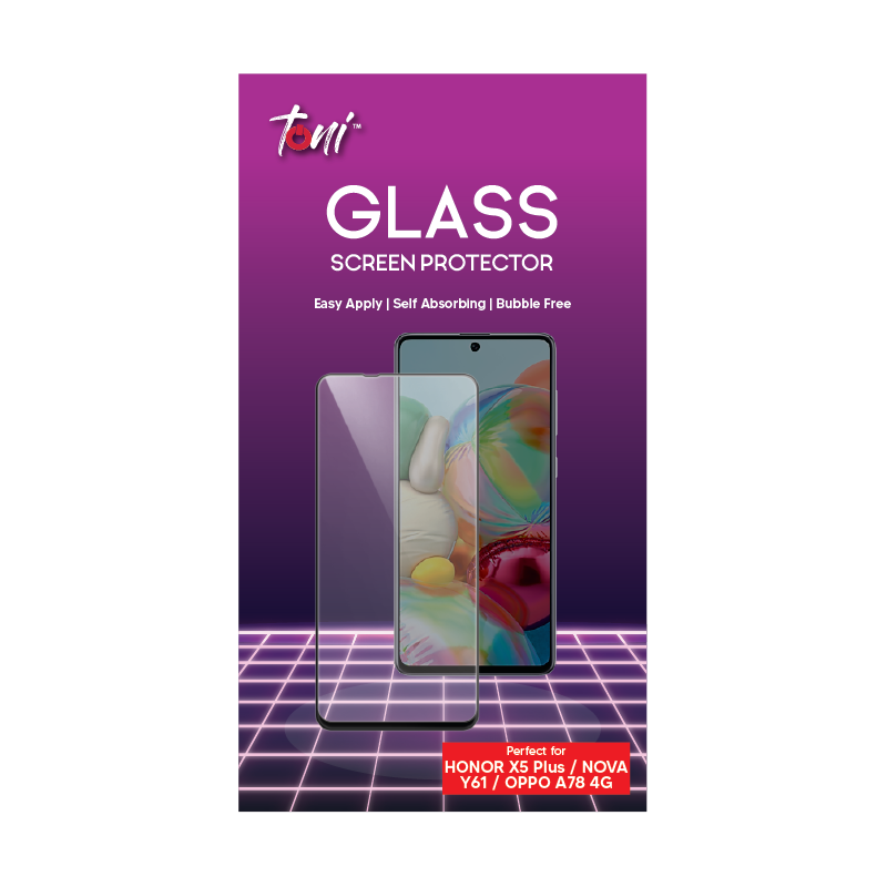 Toni Glass Honor X5 Plus / Huawei Nova Y61 / Oppo A78 5G Screen Protector