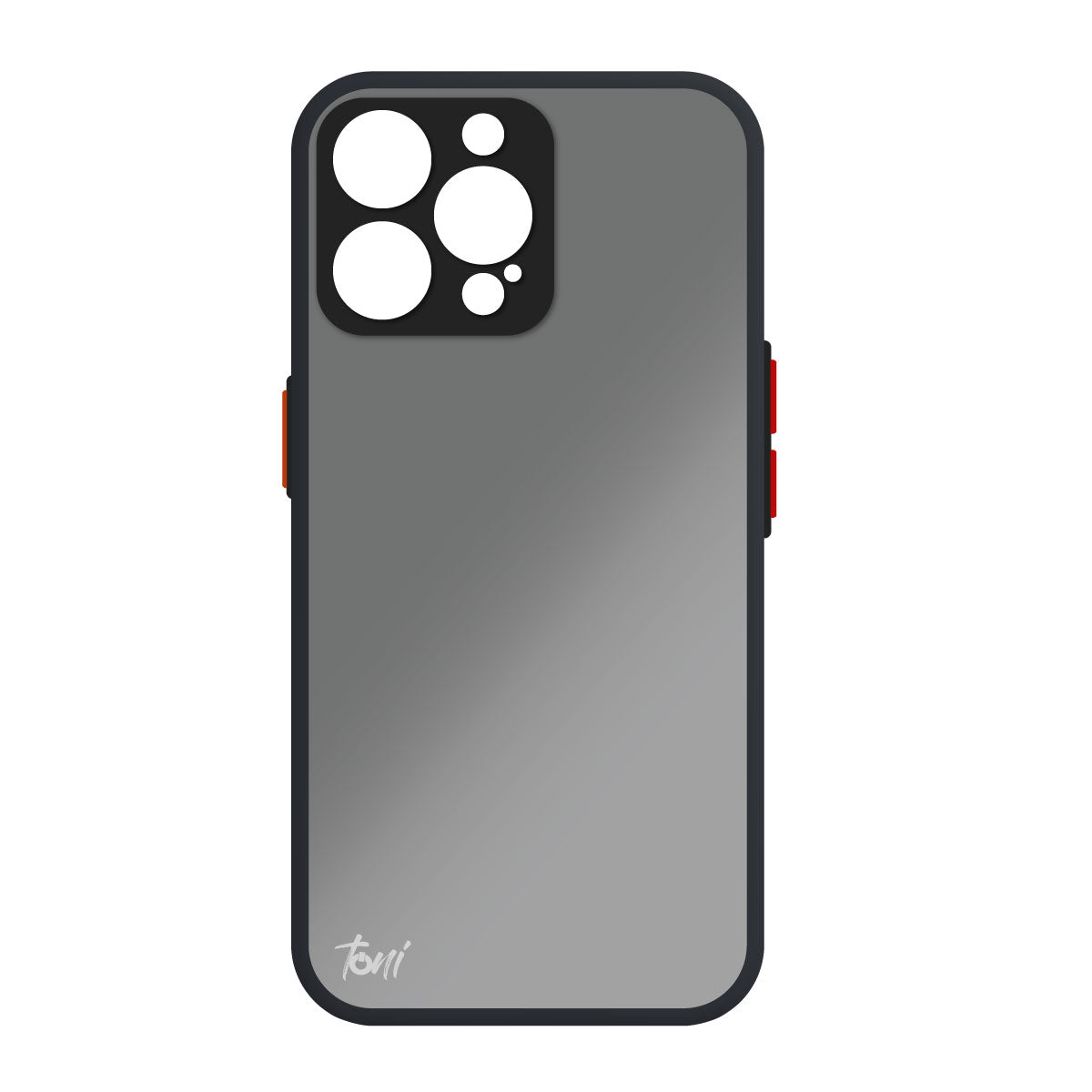 Toni Hybrid Merge Case Apple iPhone 14 Pro - Smokey Black - Black