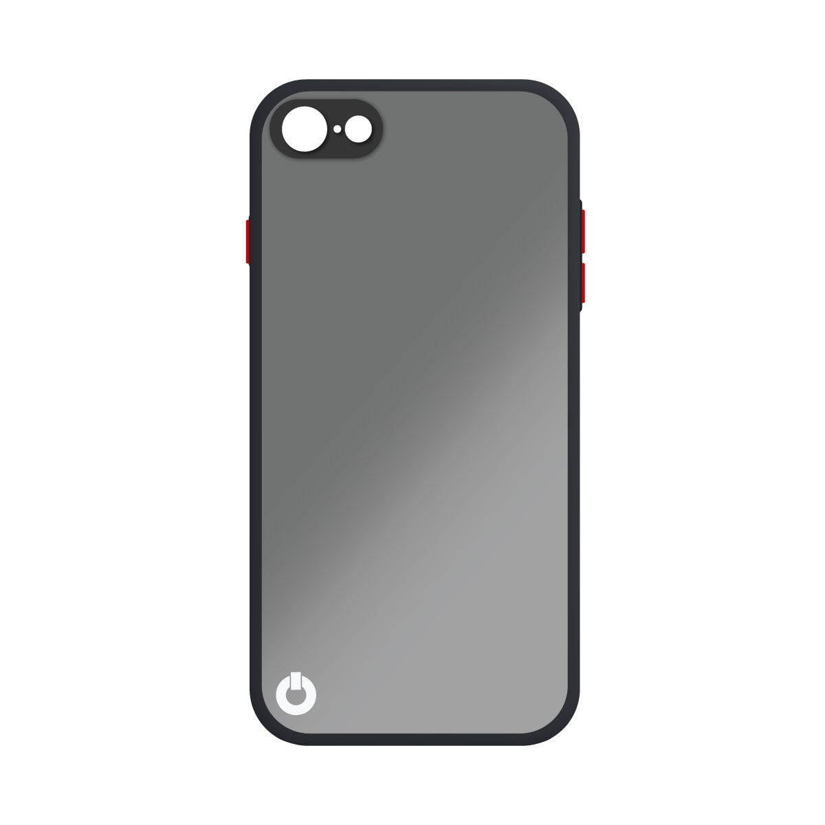 Toni Hybrid Merge Case Apple iPhone SE 2022 - Smokey Black/ Red - Black / Red