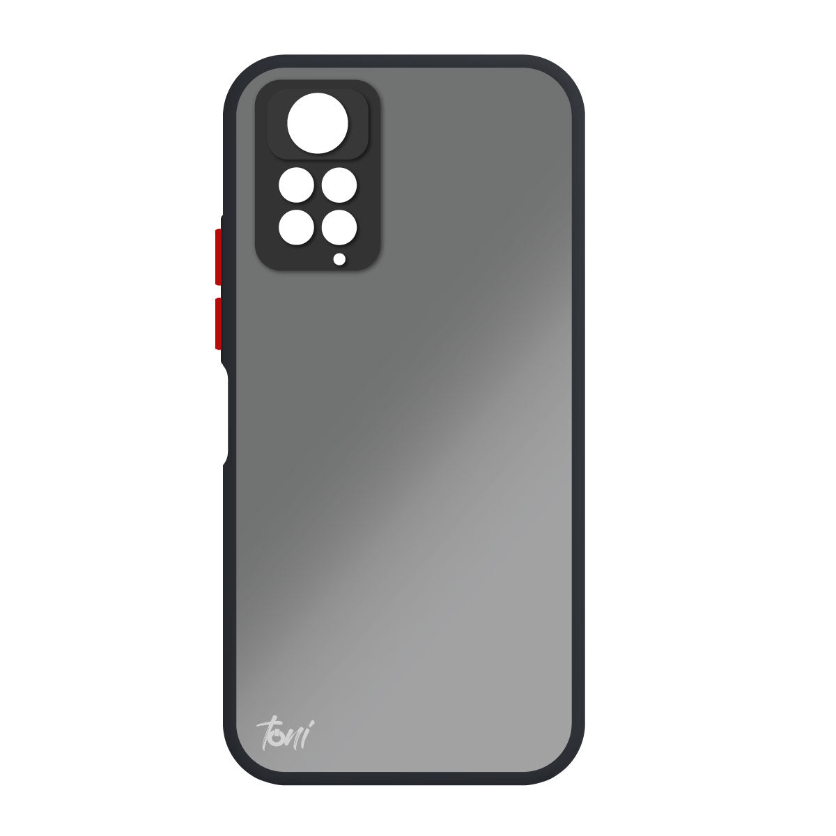 Toni Hybrid Merge Case Xiaomi Redmi Note 11 Pro - Smokey Black - Black
