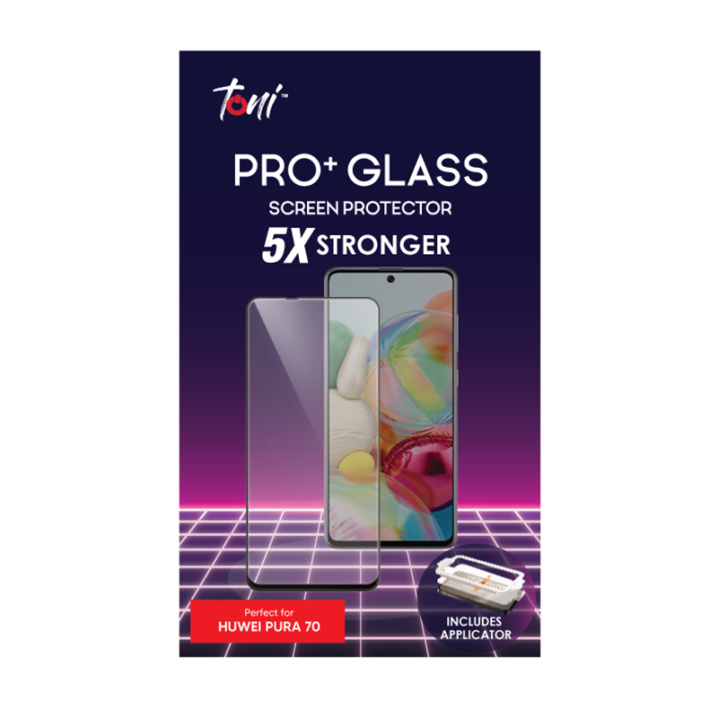 Toni Pro+ Glass Huawei Pura 70 Screen Protector with Applicator - Clear