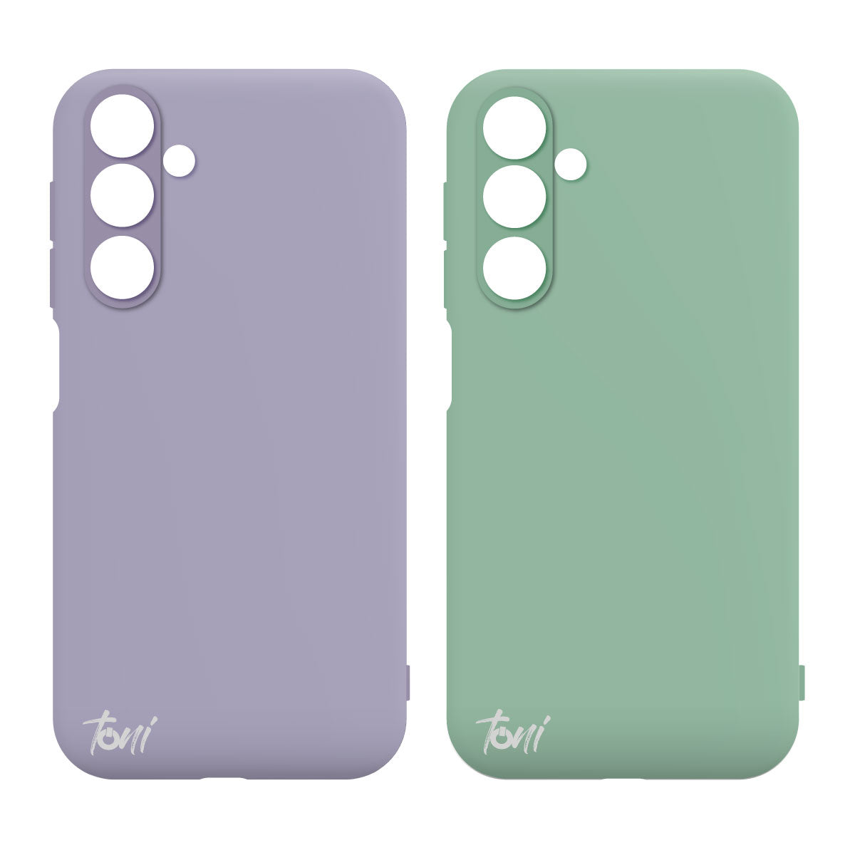 Toni Twin Silicone Case for Samsung A24 - Violet / Turquoise