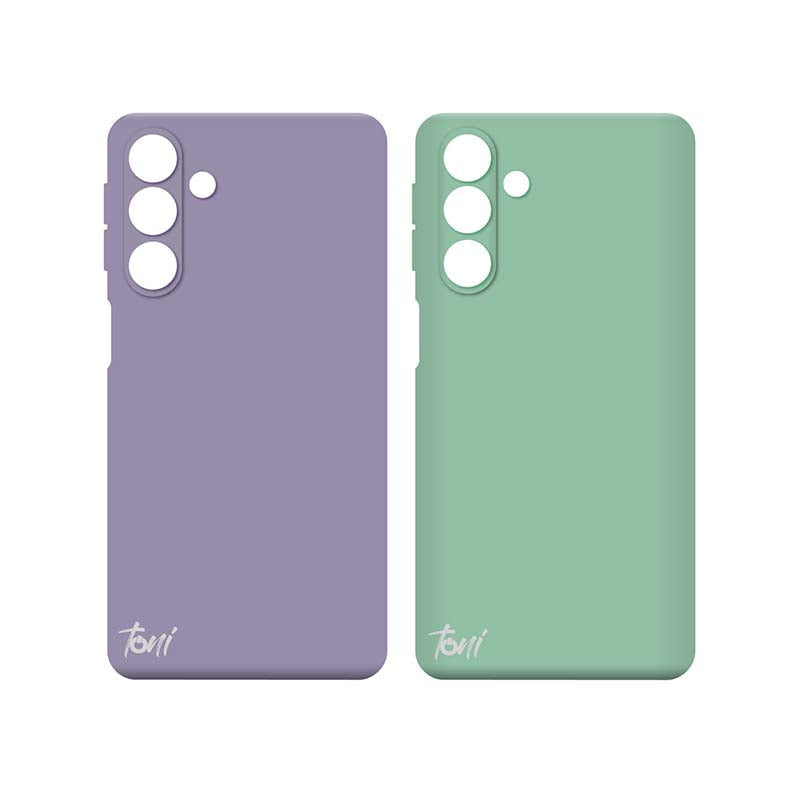 Toni Twin Silicone Case Samsung Galaxy A25 - Violet / Turquoise - Turquoise/Purple