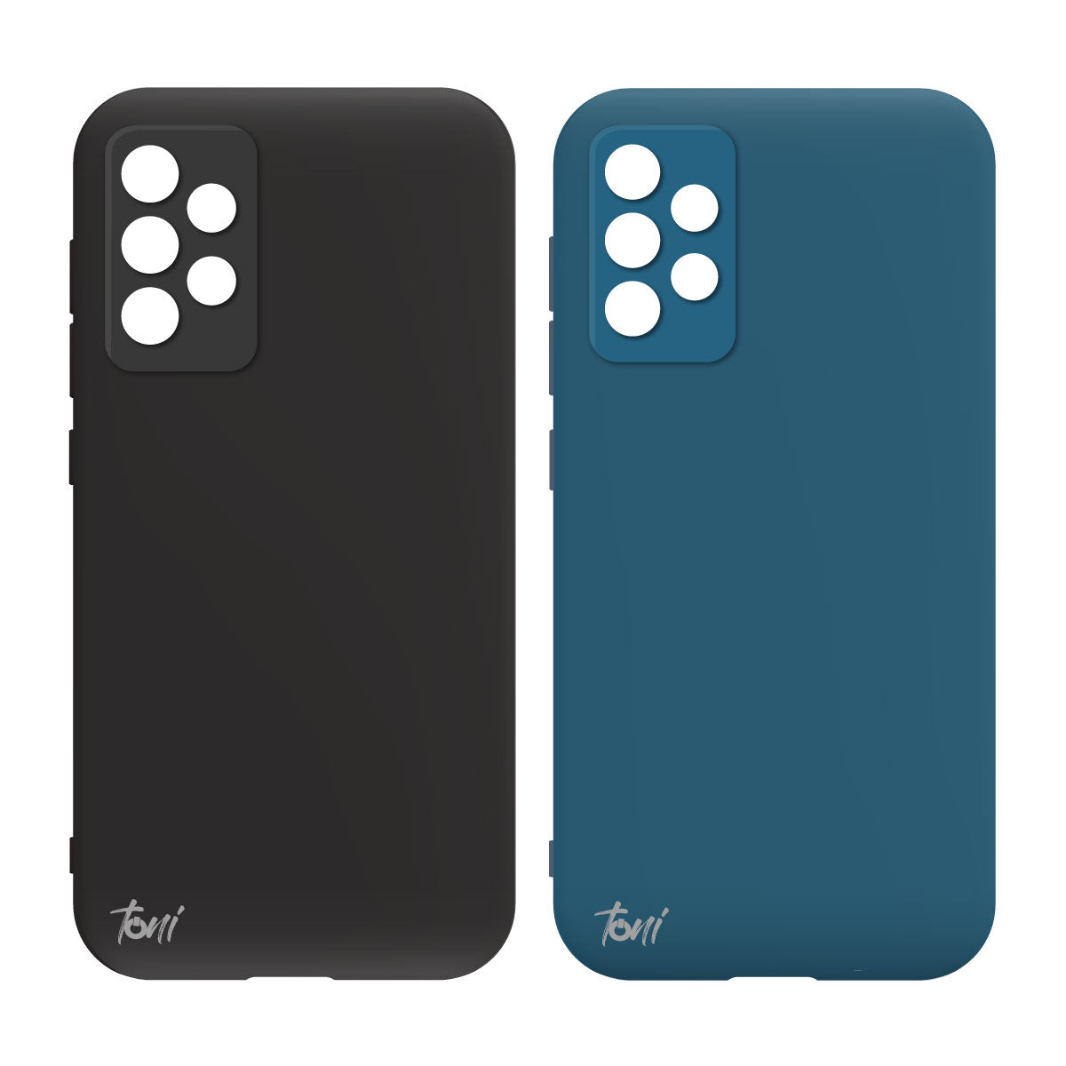 Toni Twin Silicone Case Samsung Galaxy A33 5G - Black/ Blue - Black / Blue