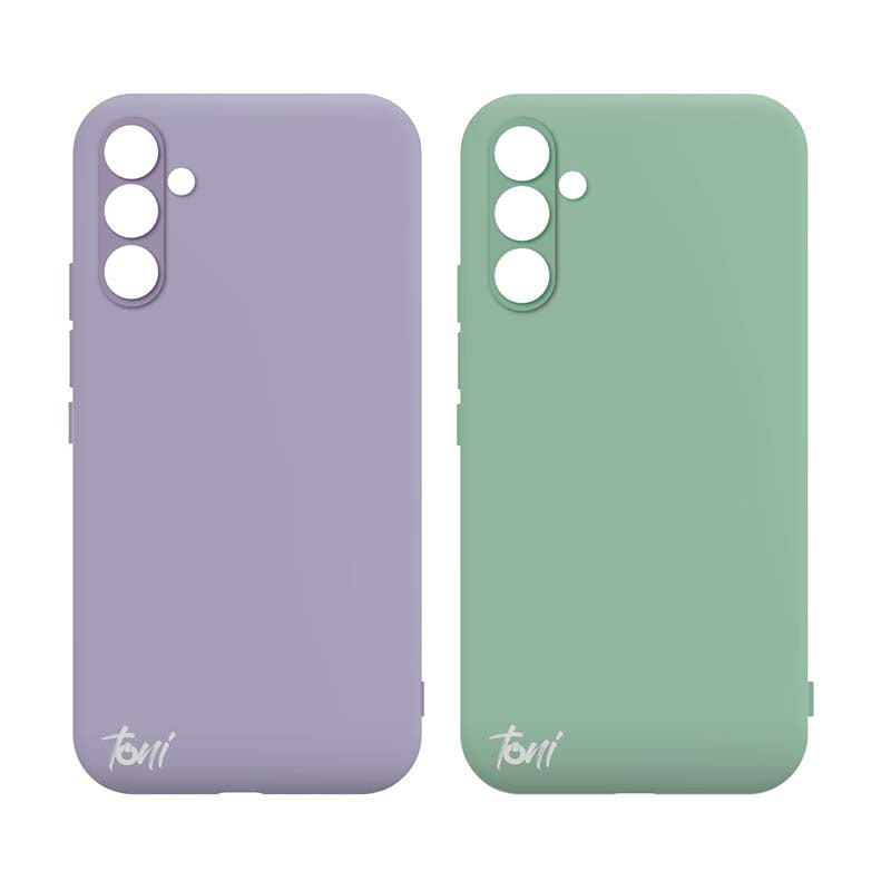 Toni Twin Silicone Case Samsung Galaxy A34 - Violet / Turquoise - Turquoise/Purple
