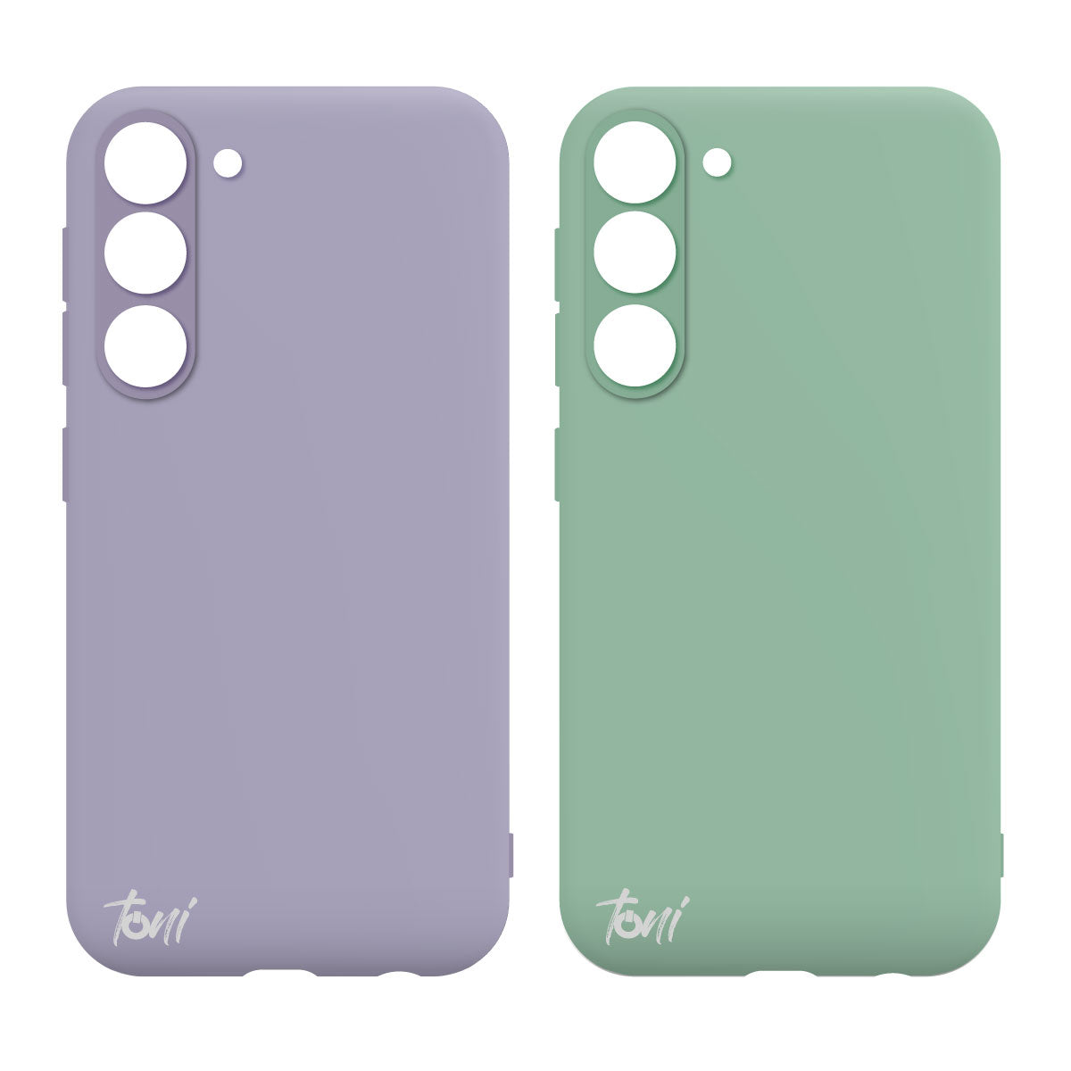 Toni Twin Silicone Case Samsung Galaxy S23 - Violet / Turquoise - Purple