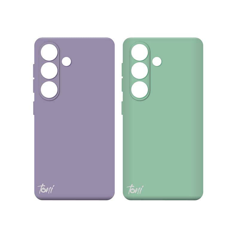Toni Twin Silicone Case Samsung Galaxy S24 Plus - Violet / Turquoise - Turquoise/Purple