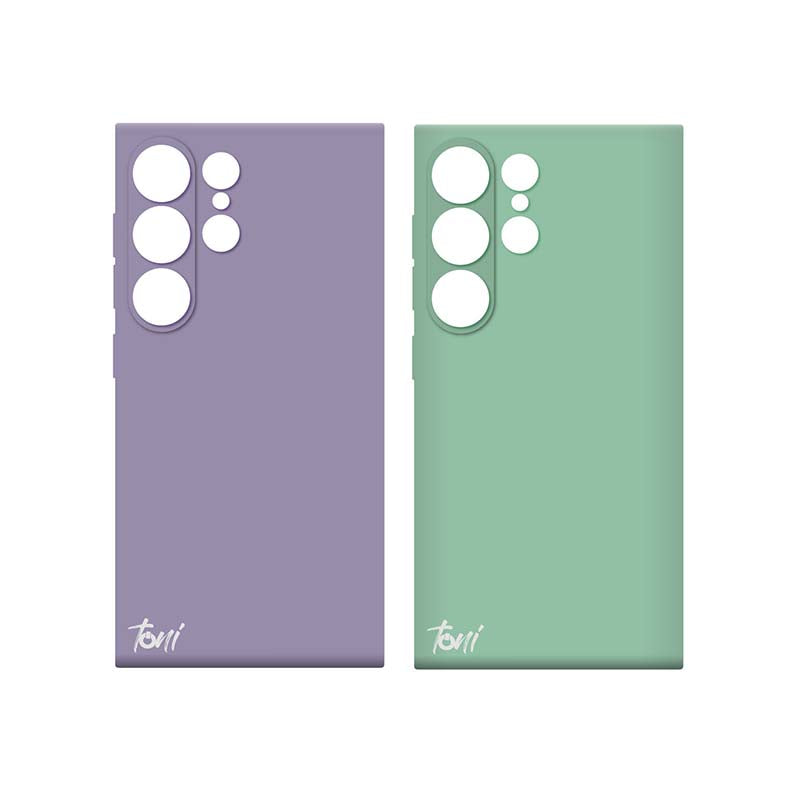 Toni Twin Silicone Case Samsung Galaxy S24 Ultra - Violet / Turquoise - Turquoise/Purple
