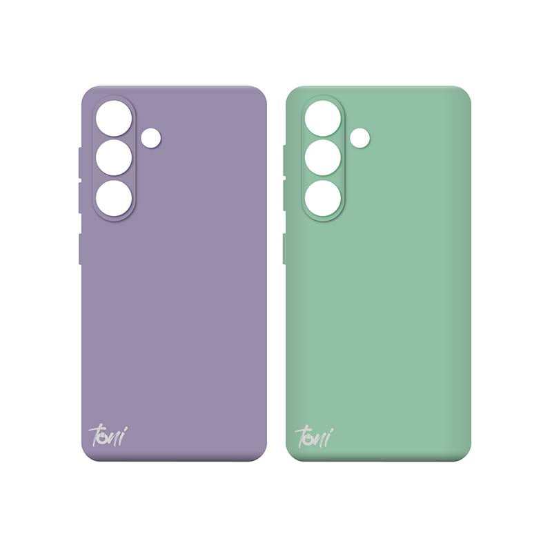 Toni Twin Silicone Case Samsung Galaxy S24 - Violet / Turquoise - Turquoise/Purple