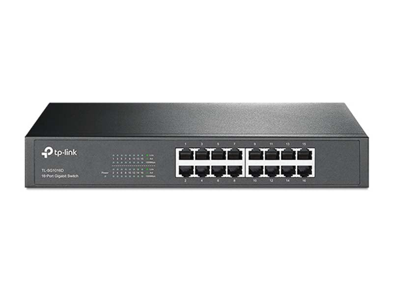 TP-Link 16 Port Gigabit Switch - Grey - Grey