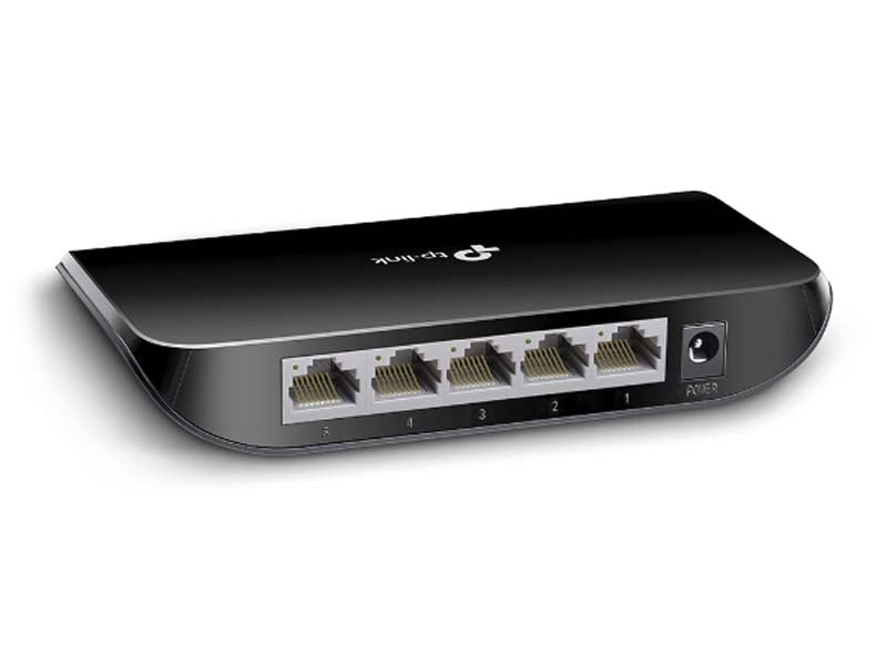 TP-Link 5 Port Gigabit Desktop Switch - Black - Black
