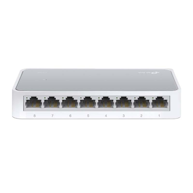 TP-Link 8 Port 10/100 Mbps Desktop Switch - White - White