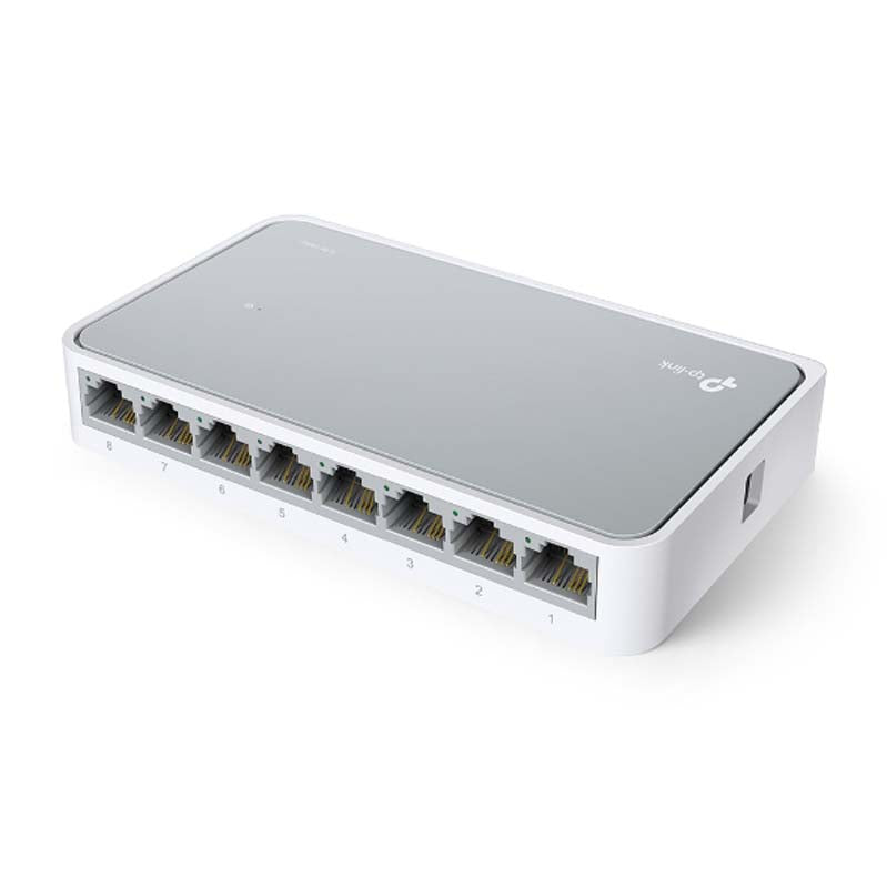 TP-Link 8 Port 10/100 Mbps Desktop Switch - White - White