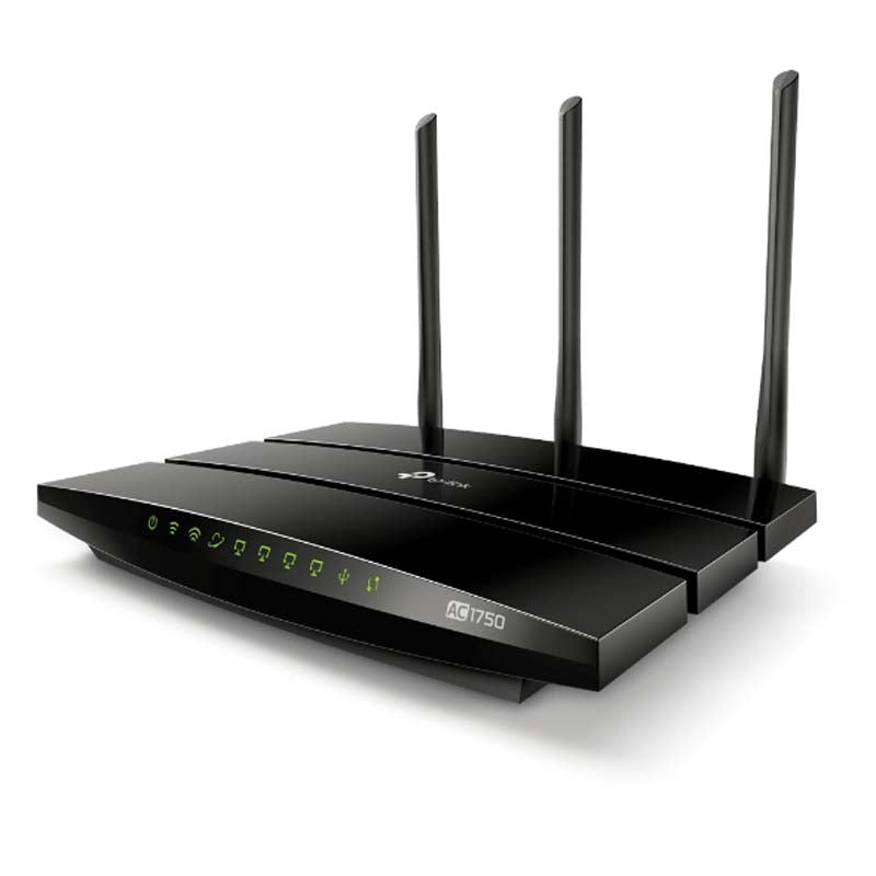 TP-Link Archer C7 AC1750 Wireless MU-MIMO Router - Black - Black