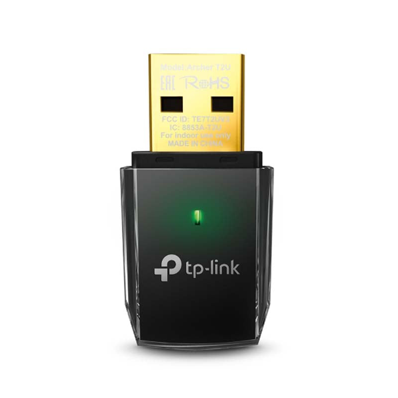 TP-Link Archer T2U AC600 Wi-Fi USB Adapter - Black - Black