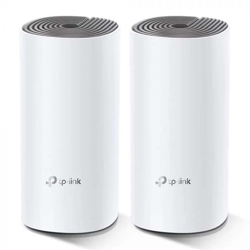 TP-Link Deco E4 AC1200 Whole-Home Mesh Wi-Fi System 2-pack - White - White