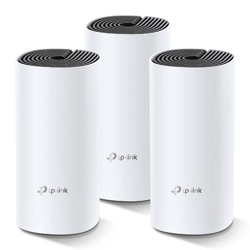 TP-Link Deco M4 AC1200 Whole-Home Mesh Wi-Fi System 3-pack - White - White