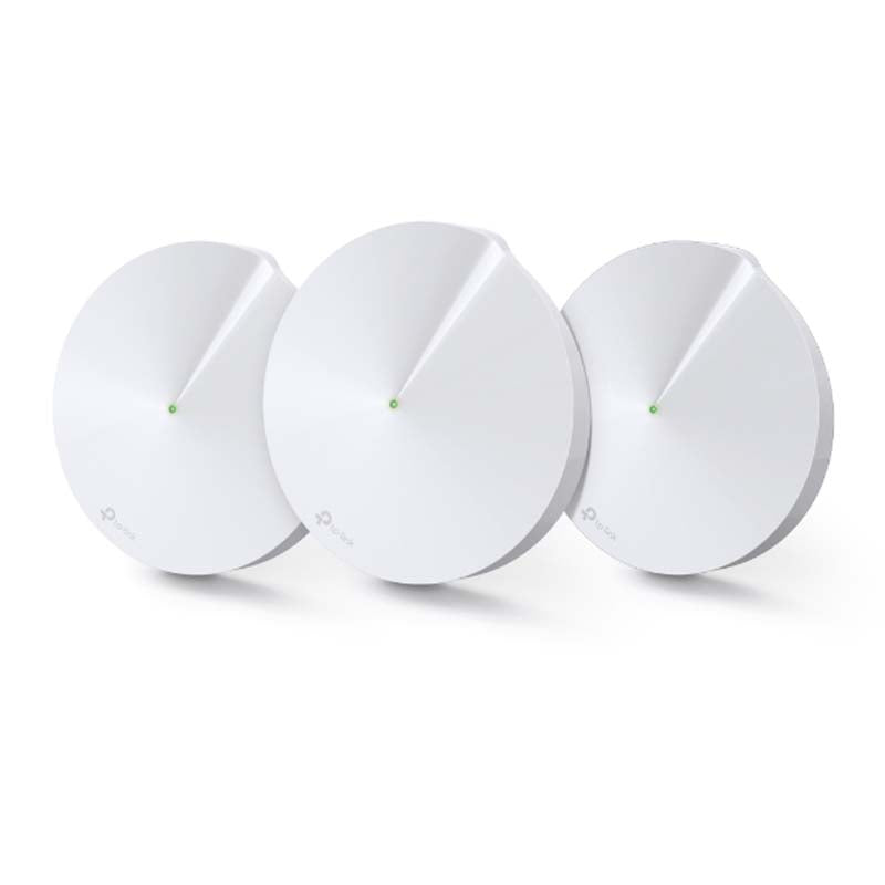 TP-Link Deco M5 AC1300 Whole-Home Mesh Wi-Fi System 3-pack - White - White