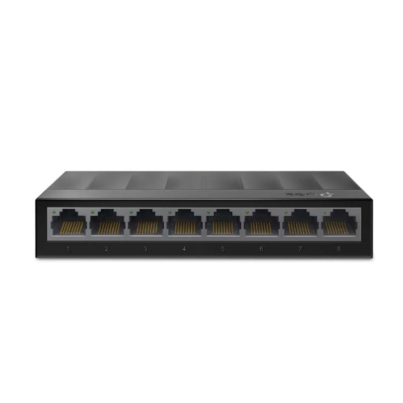 TP-Link LiteWave 8 Port Gigabit Desktop Switch - Black - Black