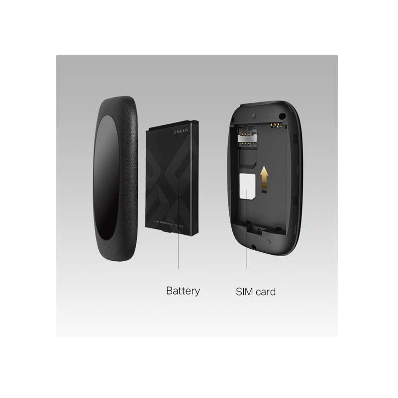 TP-Link M7000 4G LTE Mobile Wi-Fi Router - Black - Black